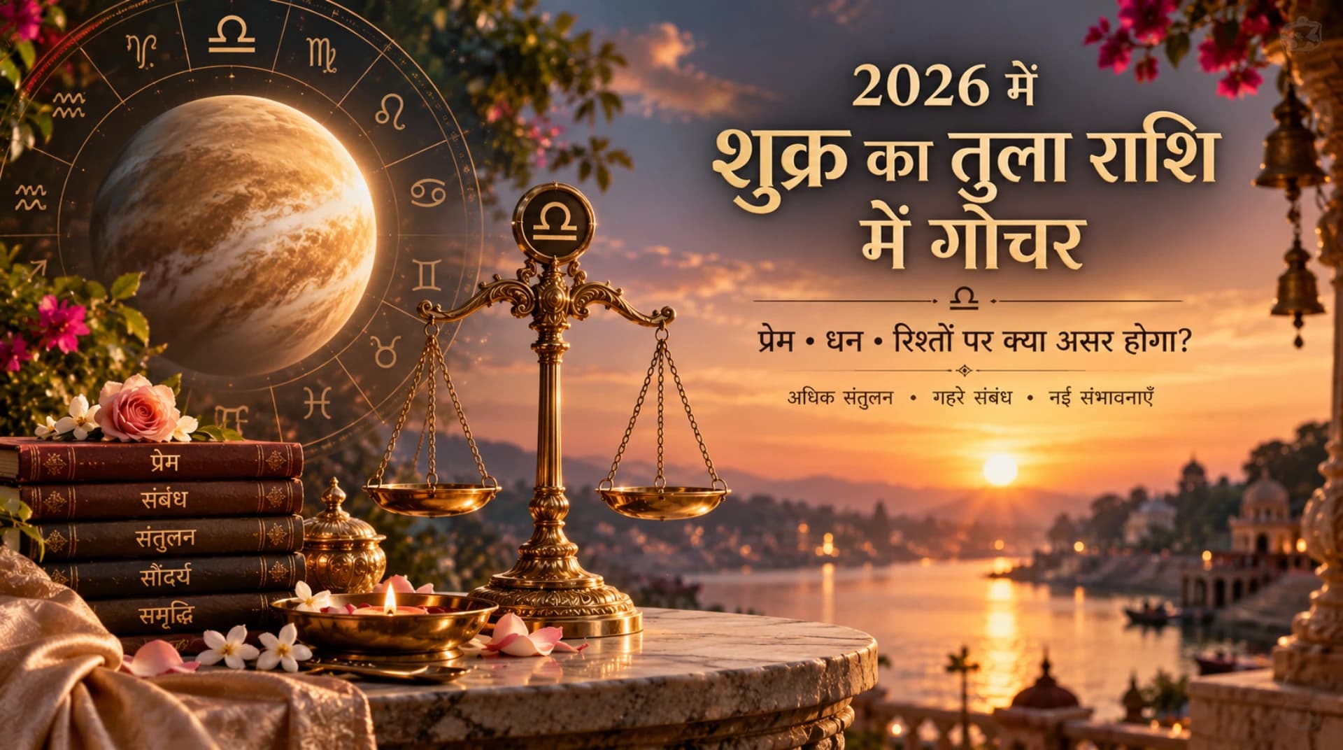 2026 में शुक्र का तुला राशि में गोचर: प्रेम, धन और रिश्तों पर क्या असर होगा?