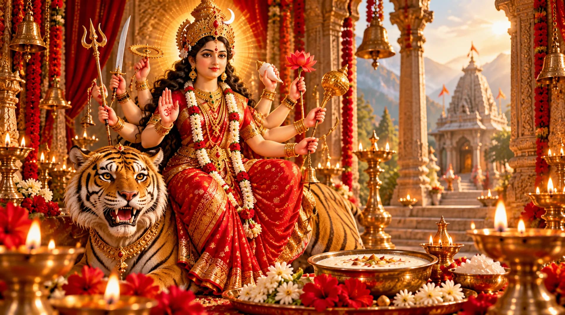Maa Chandraghanta 2026: Mantra, Puja Vidhi, Bhog & Significance
